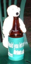 Paddy drinking another beer